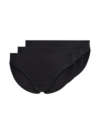 SKINY | Rio-Slip lot de 3 ADVANTAGE COTTON STRETCH noir