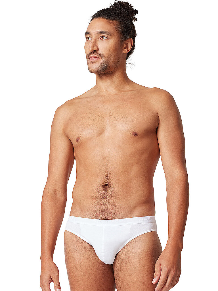 Slip lot de 2 COTTON RIB blanc blanc XL