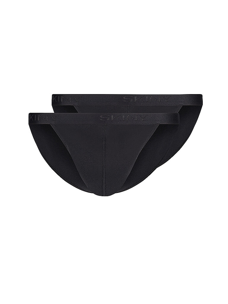Slip lot de 2 COTTON RIB noir noir L