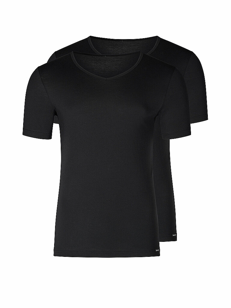 T-Shirt lot de 2 noir noir XXL