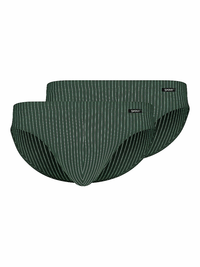Brasil Slip Lot de 2 COTTON ADVANTAGE rayures olive olive XL