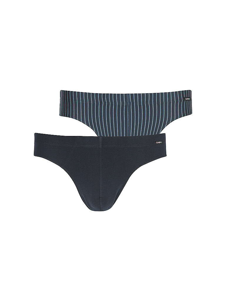 Slip lot de 2 COTTON MULTIPACK blueberrystripes selection bleu XXL
