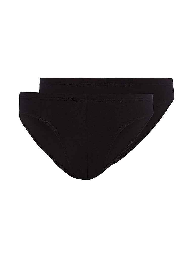Slip lot de 2 COTTON MULTIPACK noir noir L