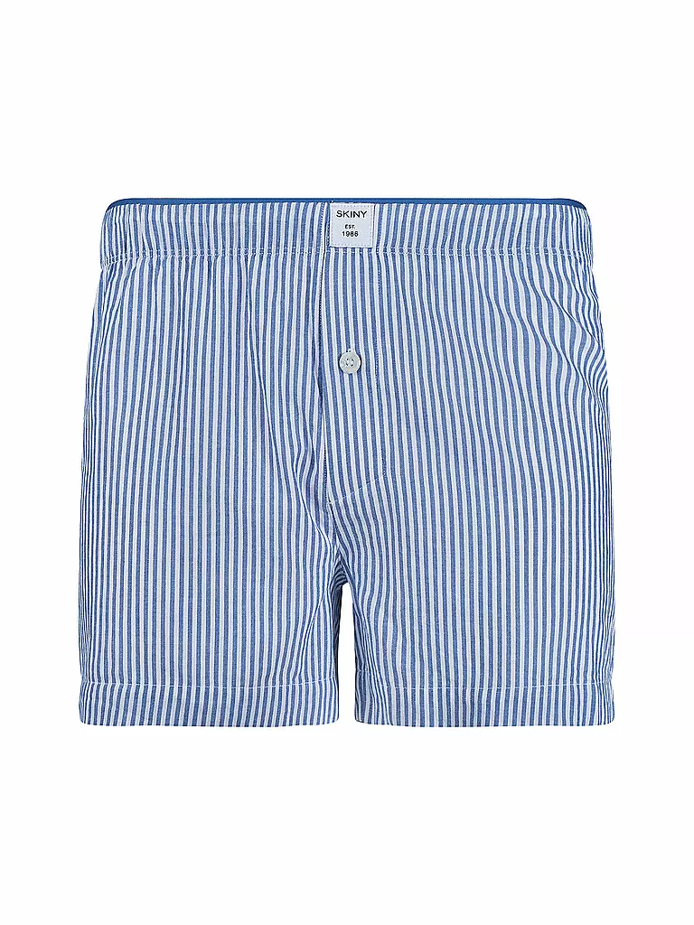 SKINY | Boxershorts à micro-rayures bleues | blau