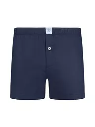 SKINY | Boxershorts à micro-rayures bleues | Bleu foncé