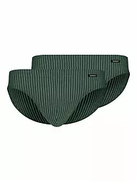 SKINY | Slip Brésilien Lot de 2 Advantage Homme Crownblue Stripe | Olive