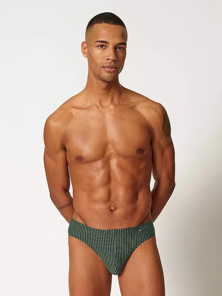 SKINY | Brasil Slip lot de 2 olive stripes | Olive
