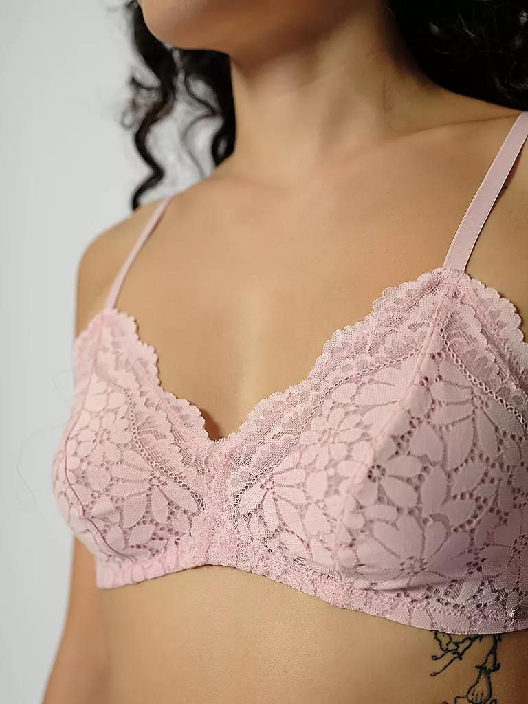 SKINY | Bustier WONDERFULACE rose poudré | 