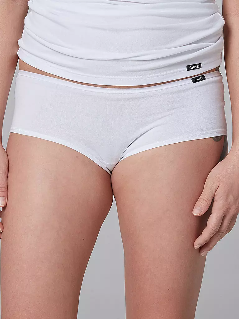 SKINY | Culottes, lot de 2 "Advantage Cotton" (Blanc) | weiss