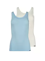 SKINY | Top lot de 2 zephyr melange selection | Bleu clair