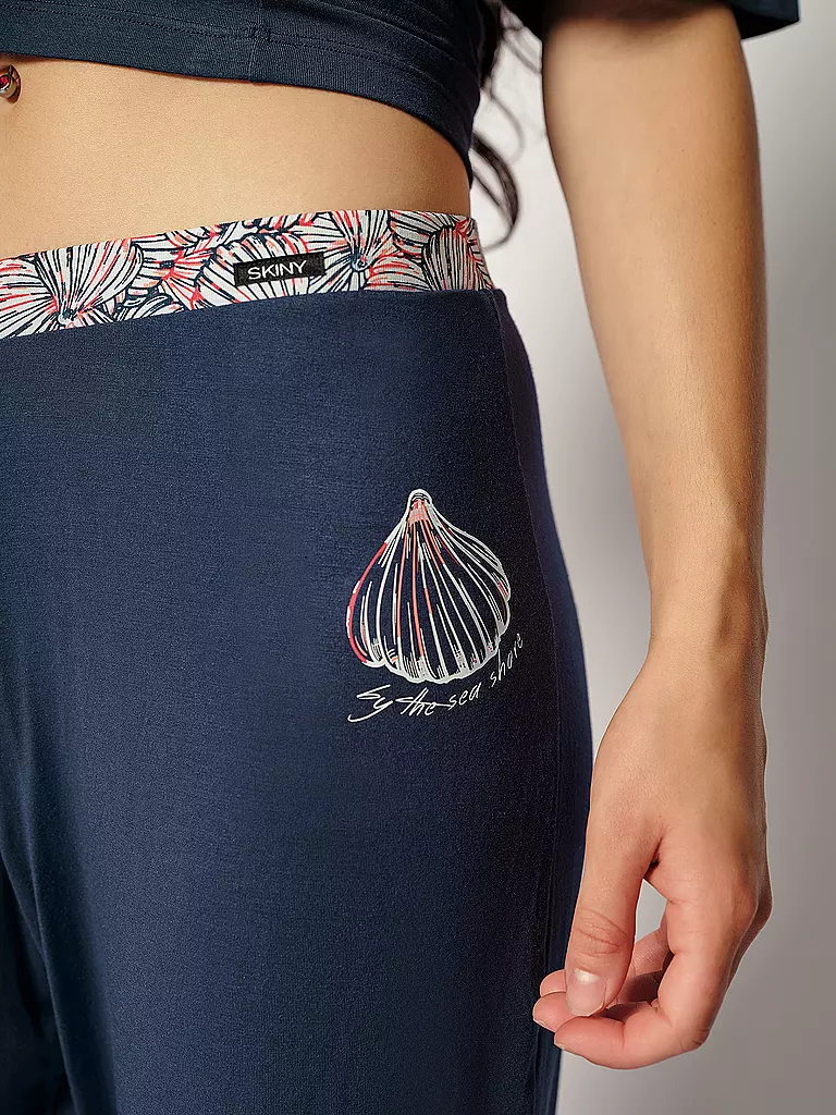 SKINY | Pyjamahose | Bleu foncé