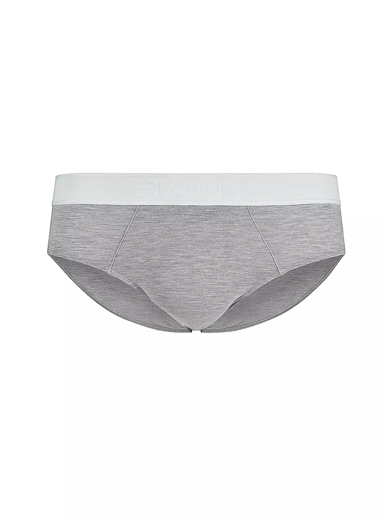 SKINY | Slip " Bamboo Deluxe " gris pierre chiné | grau