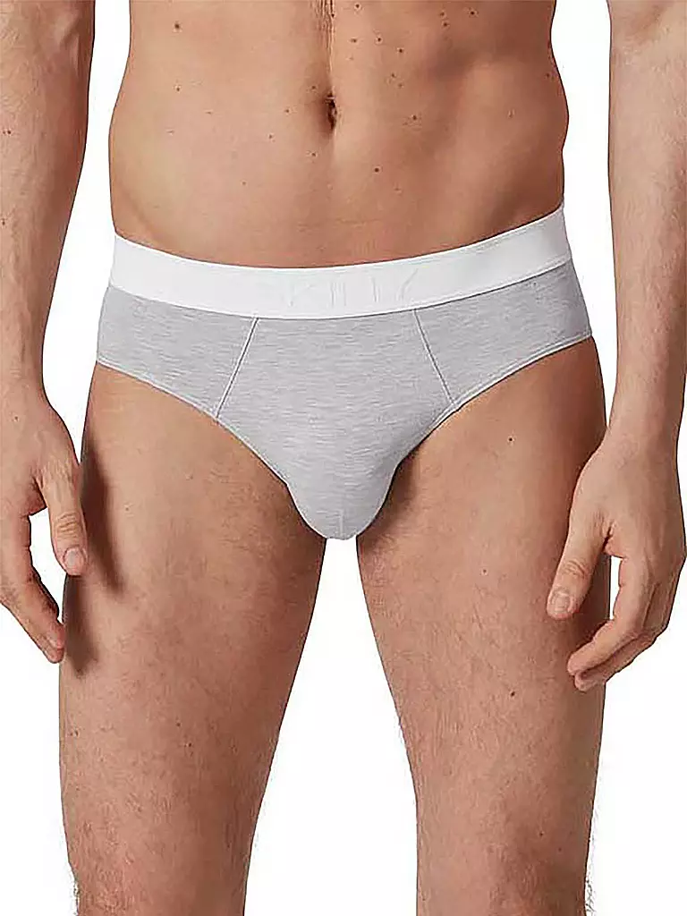 SKINY | Slip " Bamboo Deluxe " gris pierre chiné | grau