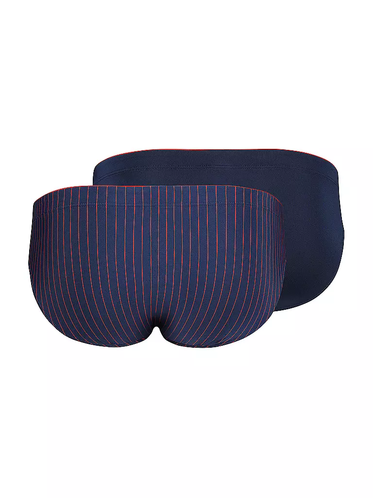 SKINY | Slip 2er Pkg. navyred stripes selection | Bleu foncé