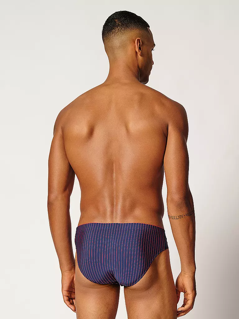 SKINY | Slip 2er Pkg. navyred stripes selection | Bleu foncé