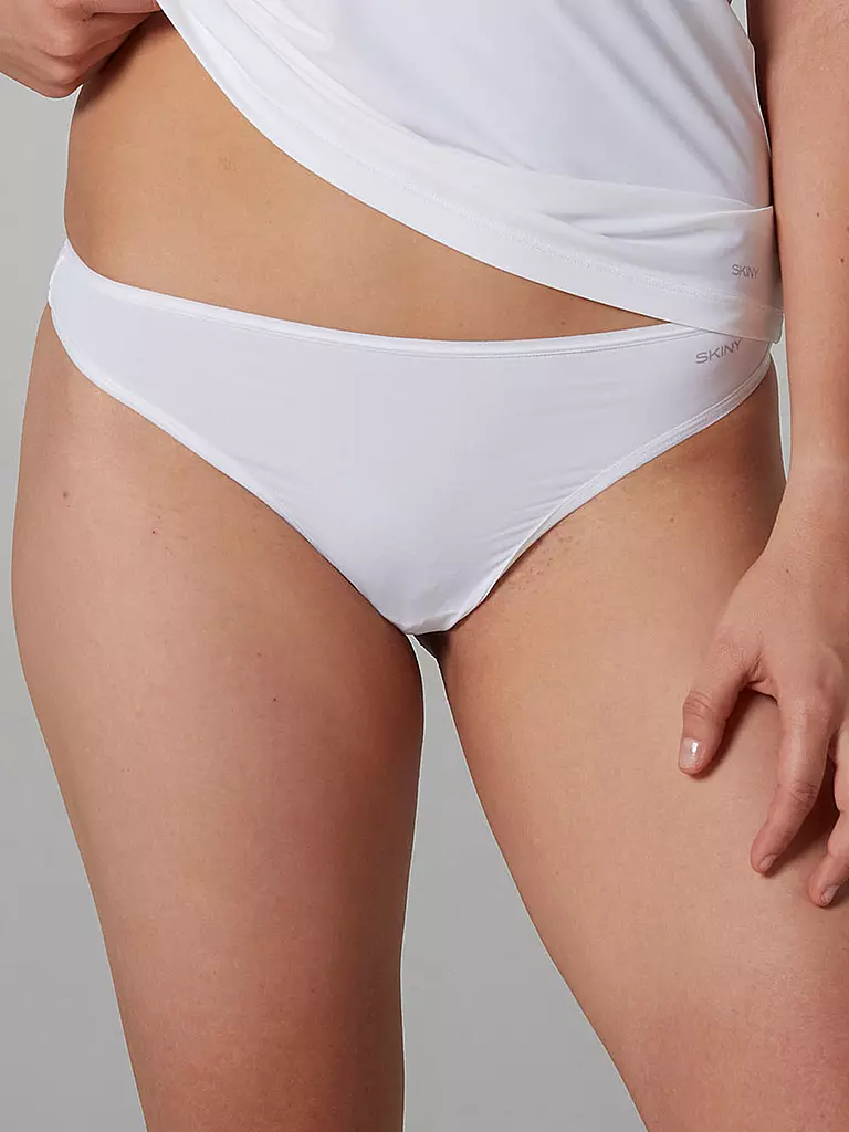 SKINY | String lot de 2 "Micro Lovers" (Blanc) | 