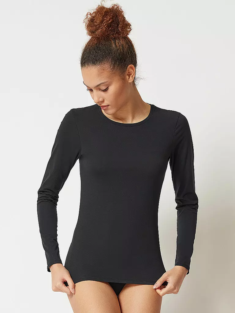SKINY | T-shirt à manches longues COTTON ESSENTIALS | Noir