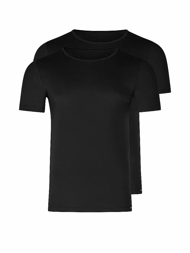 SKINY | T-shirt lot de 2 noir | schwarz