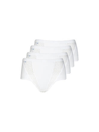 SLOGGI | Slip "Maxi Chic" lot de 4 (Blanc)