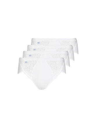 SLOGGI | Slip "Midi Chic" lot de 4 (Blanc)