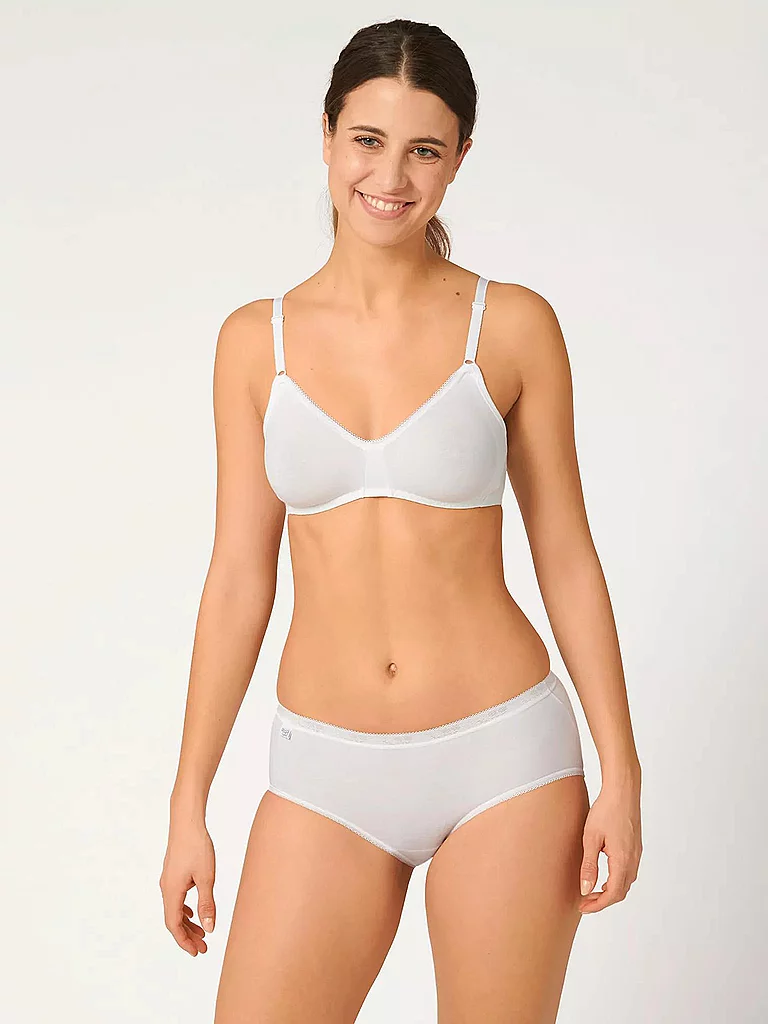Sloggi Basic Midi Briefs White Size 44 4-Pack 9