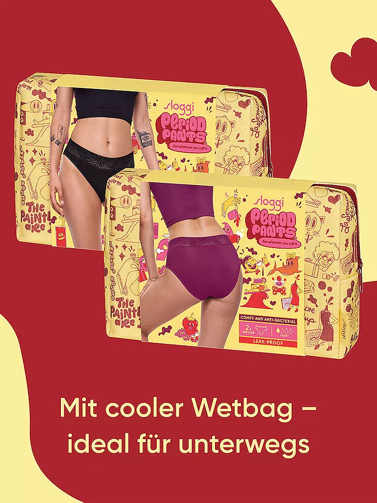 SLOGGI | Culotte de règles lot de 2 wine | 