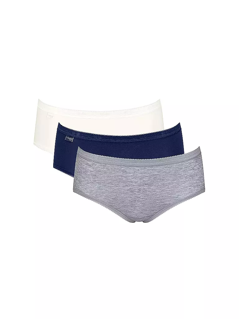 SLOGGI | Culottes, lot de 3, couleurs multiples | dunkelblau
