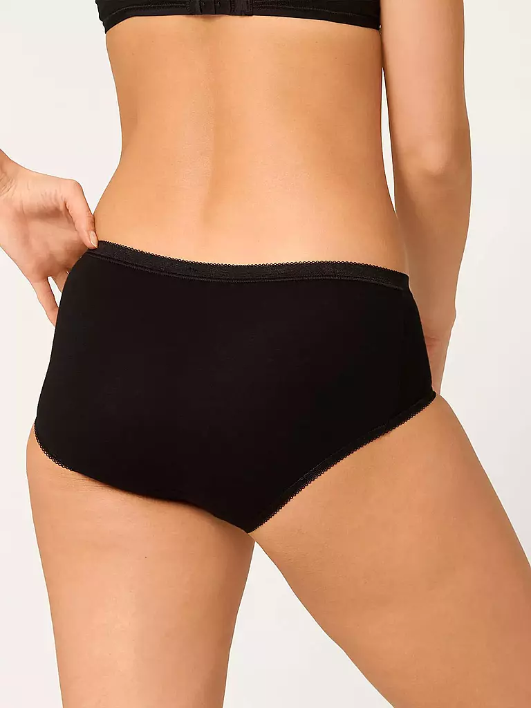SLOGGI | Midi-Slip "Basic" lot de 4 (Noir) | 