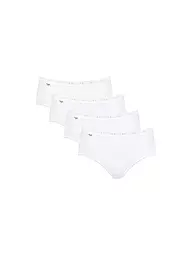SLOGGI | Midislip Basic lot de 4 blanc | Blanc