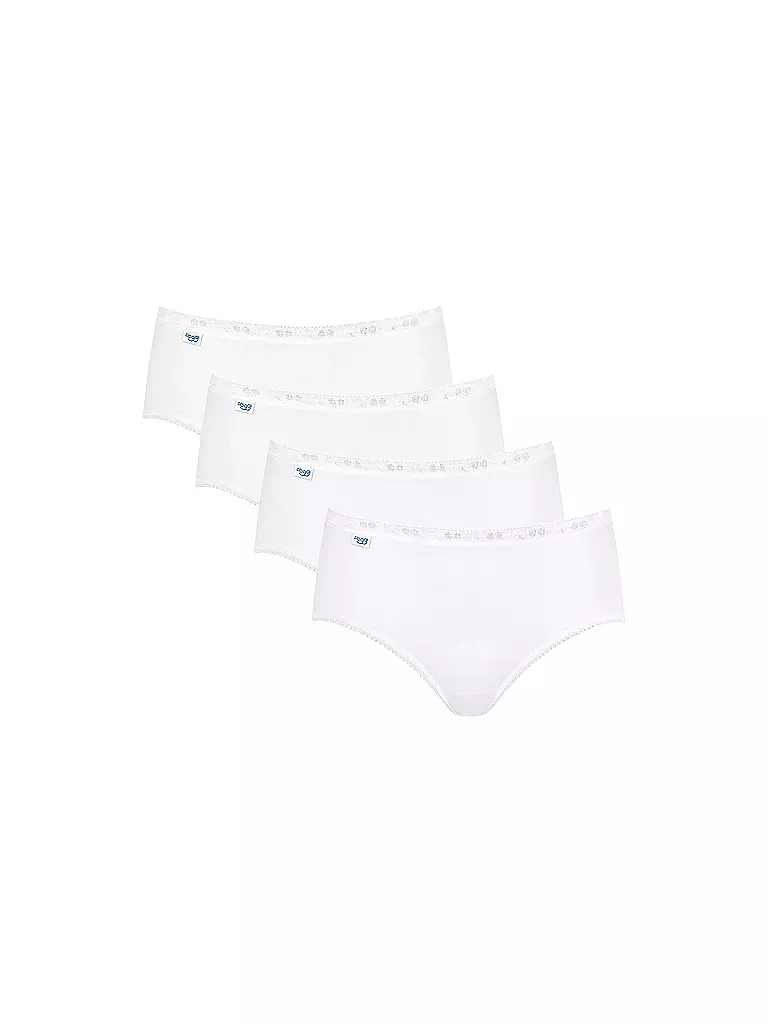 SLOGGI | Midislip Basic lot de 4 blanc | weiss