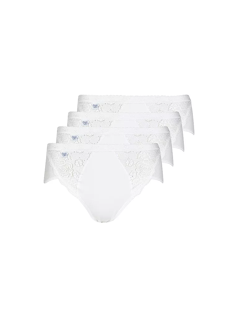 SLOGGI | Slip "Midi Chic" lot de 4 (Blanc) | weiss