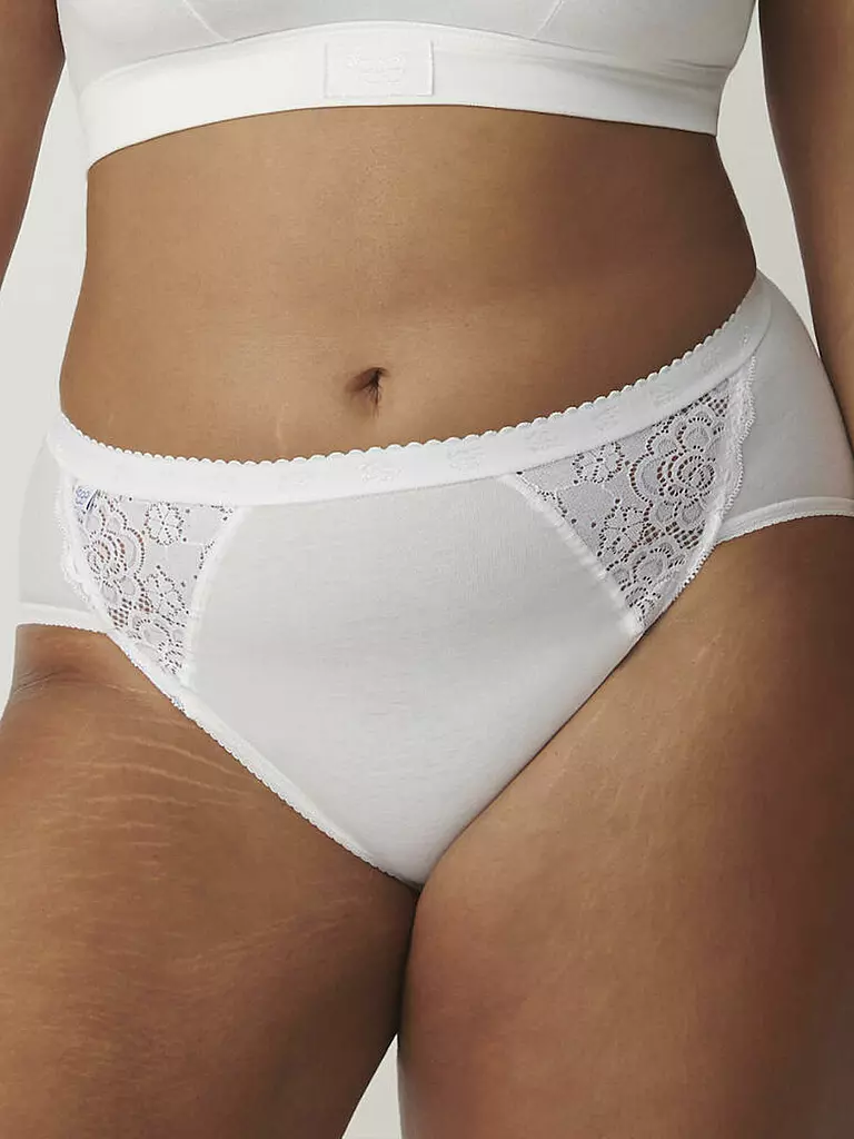 SLOGGI | Slip "Midi Chic" lot de 4 (Blanc) | 