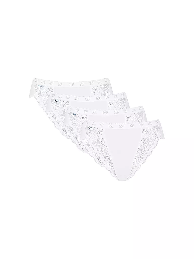 SLOGGI | Slip "Thai Chic" lot de 4 (Blanc) | weiss