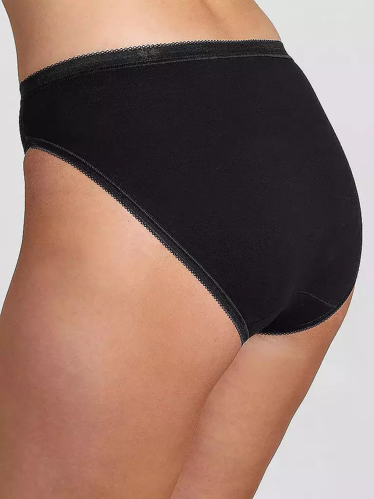 SLOGGI | Slip lot de 4 "Basic" (Noir) | 