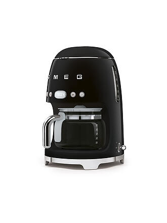 SMEG | Machine à café filtre Style Rétro Années 50 Noir DCF02BLEU