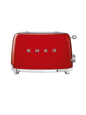 SMEG | Grille-pain 2 fentes Style Rétro Années 50 Rouge TSF01RDEU