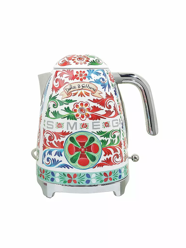 SMEG | Bouilloire 1,7l "Dolce Gabbana" KLF03DG (Rouge/Décor) | Multicolore