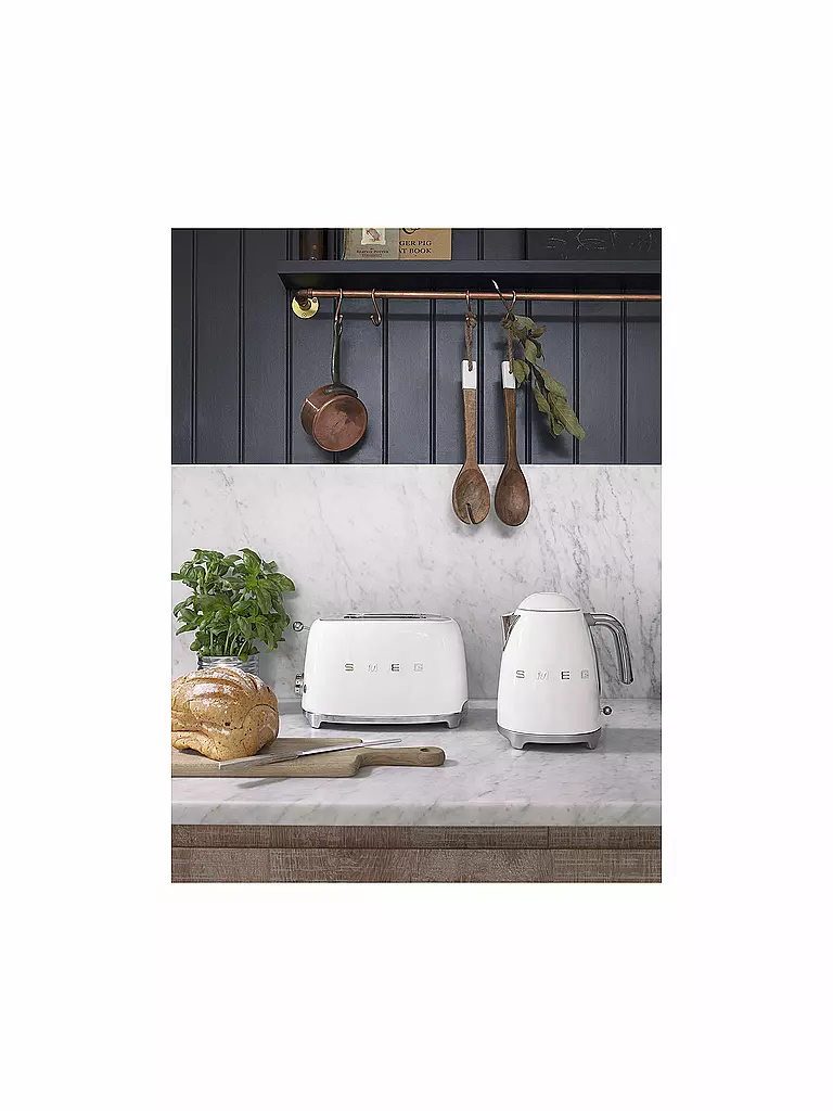 SMEG | Bouilloire Style Rétro Années 50 1,7 l Crème KLF03CREU | 