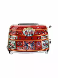 SMEG | Grille-pain (2 tranches) "Dolce Gabbana" TSF01DG (Rouge/Décor) | Multicolore