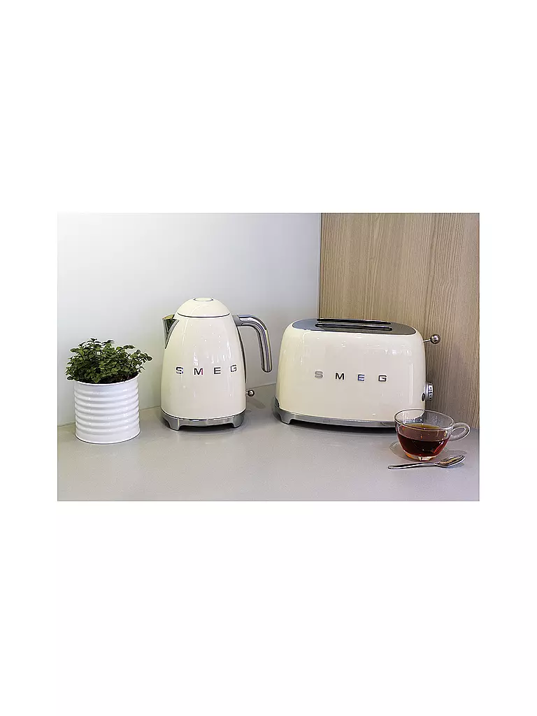 SMEG | Grille-pain 2 fentes Style Rétro Années 50 Crème TSF01CREU | 