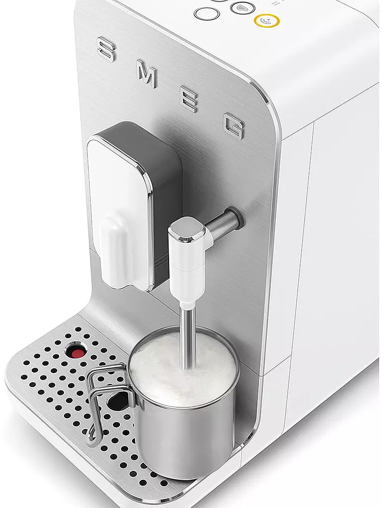 SMEG | Machine à café entièrement automatique BCC12WHMEU Style années 50 Blanc / Mat | 