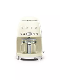 SMEG | Machine à café filtre Style Rétro Années 50 Rouge DCF02RDEU | Crème