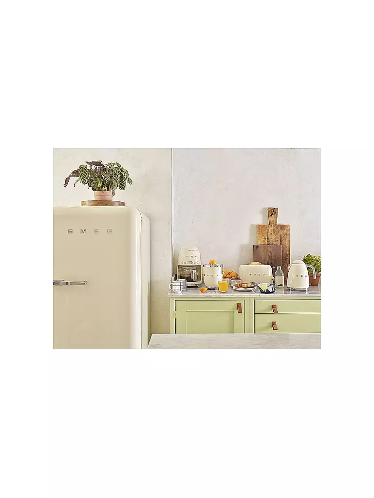 SMEG | Machine à café filtre Style Rétro Années 50 Crème DCF02CREU | creme