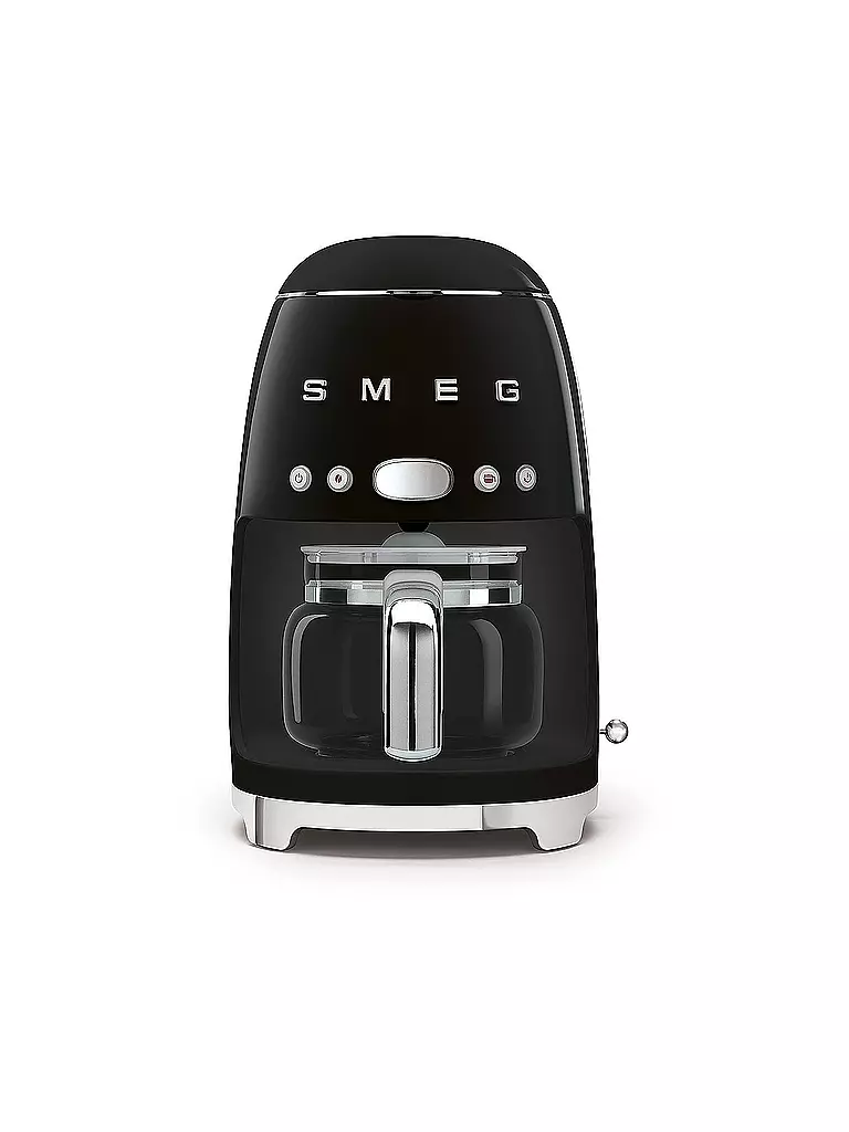 SMEG | Machine à café filtre Style Rétro Années 50 Noir DCF02BLEU | schwarz