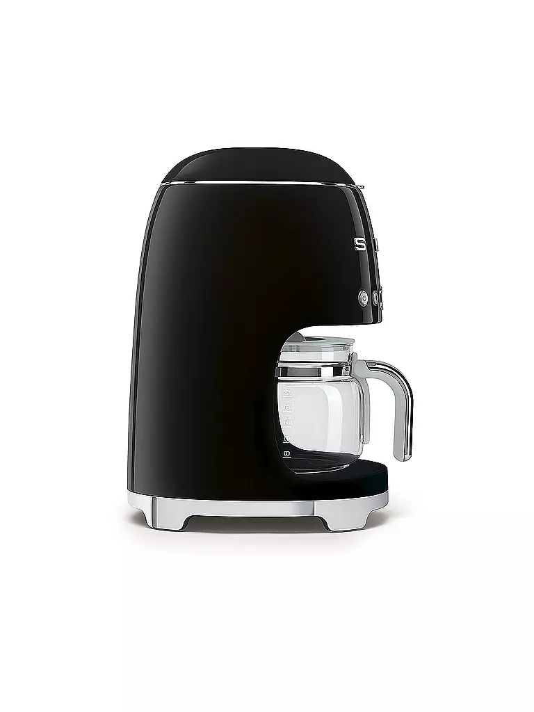 SMEG | Machine à café filtre Style Rétro Années 50 Noir DCF02BLEU | 