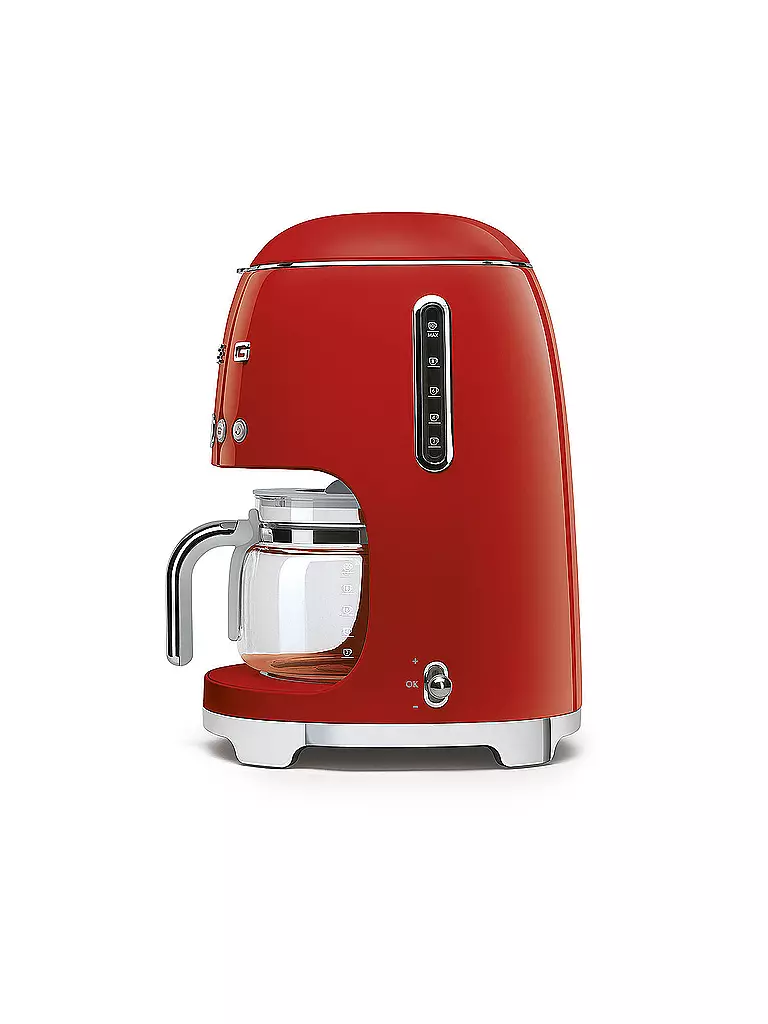 SMEG | Machine à café filtre Style Rétro Années 50 Rouge DCF02RDEU | 