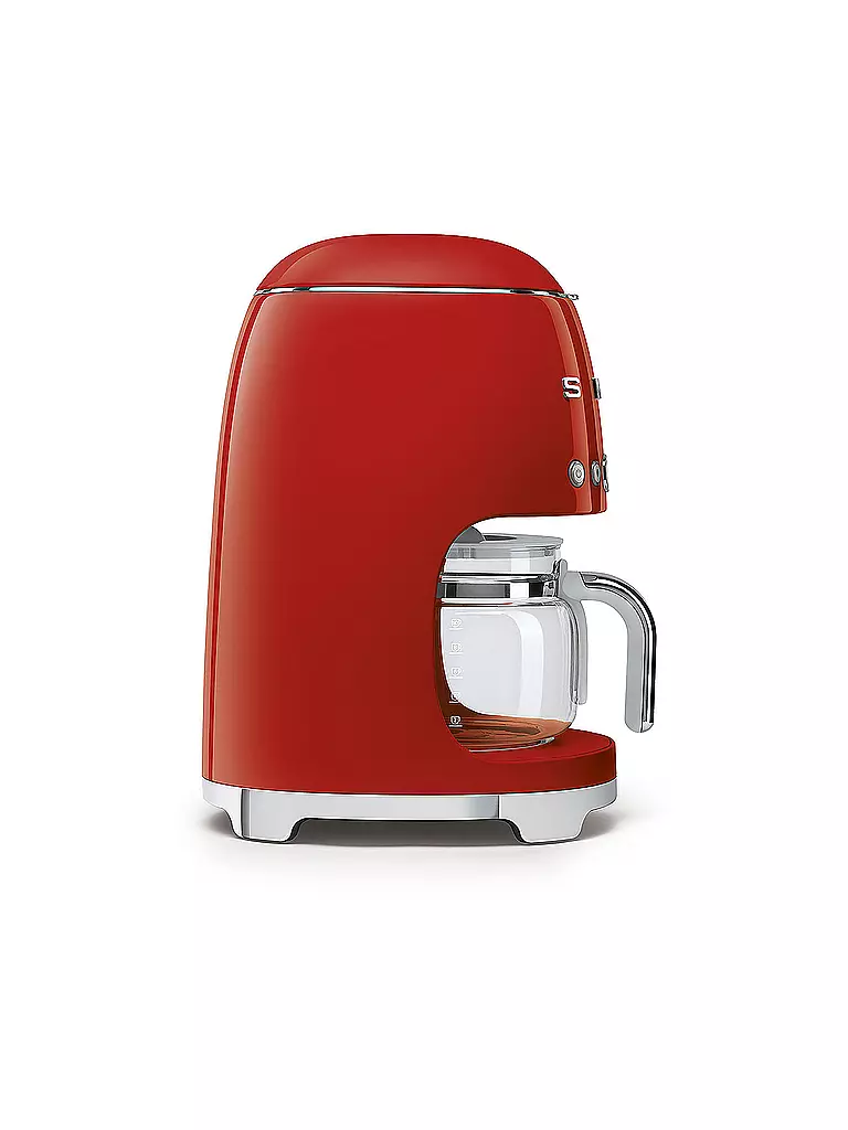 SMEG | Machine à café filtre Style Rétro Années 50 Rouge DCF02RDEU | 