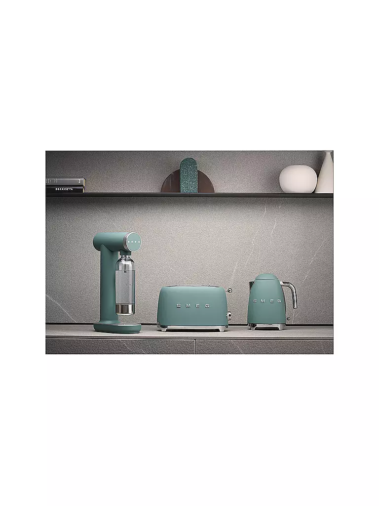 SMEG | Machine à eau pétillante Soda-Stream 1L Vert émeraude | Vert