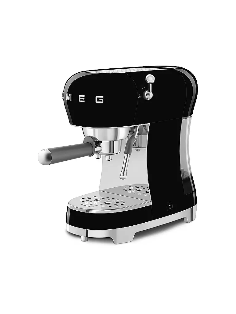 SMEG | Machine à expresso Style Rétro Années 50 Noir ECF02BLEU | 