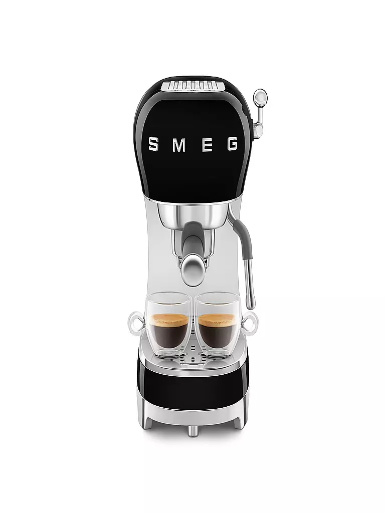 SMEG | Machine à expresso Style Rétro Années 50 Noir ECF02BLEU | 